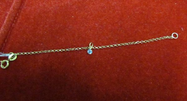 P41 - Pulseira Infantil com Pingente Azul